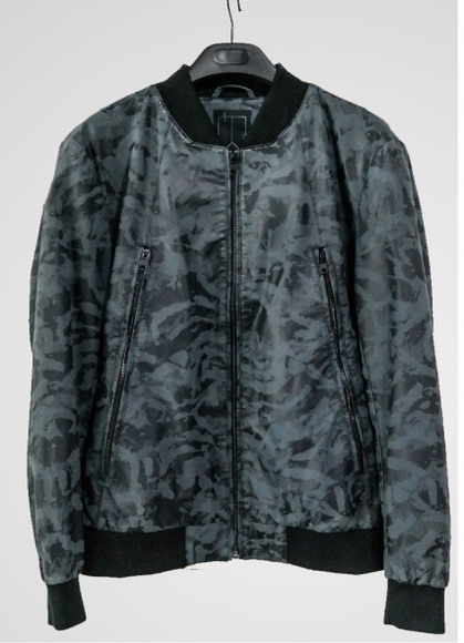 Men's PU print Jacket ID002
